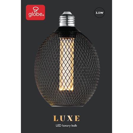 Globe Electric Globe Electric Luxe G40 E26 (Medium) Filament LED Bulb Amber Soft White 40 Watt Equivalence 1 pk 35876